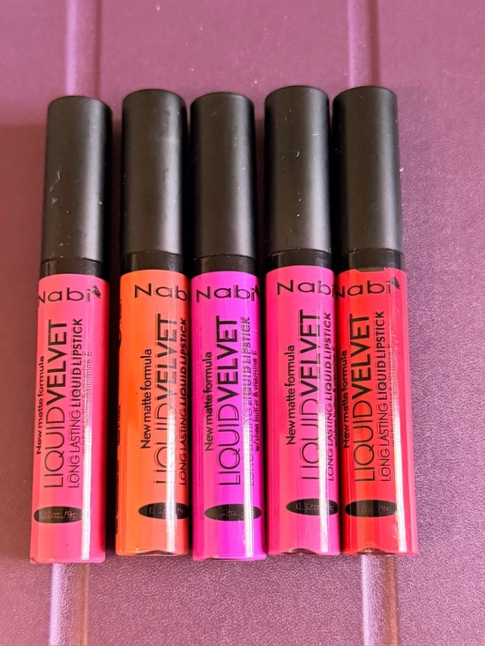 Nabi Liquid Velvet Long-Lasting Liquid Lipstick — Pink & Coral Shades